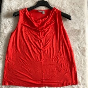 Chico’s Women Bennett drape tank knit size 2 mandarin color